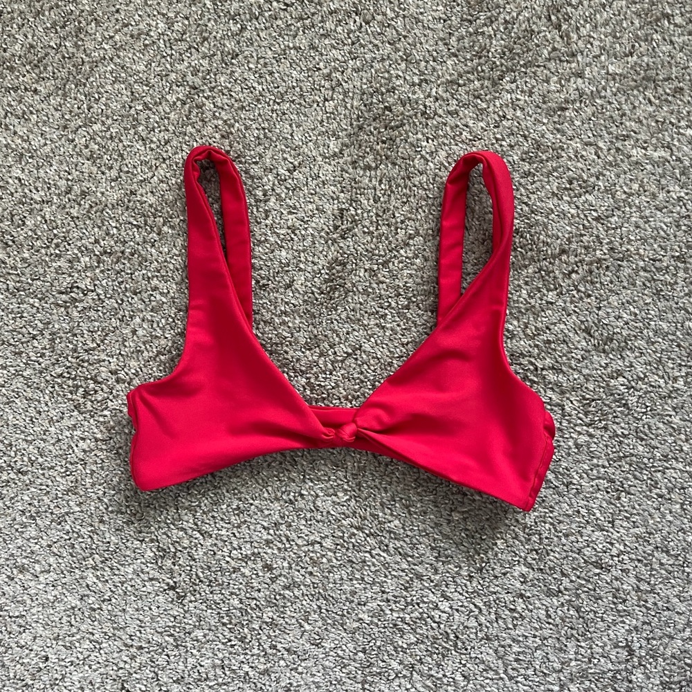 Skatie Swimwear Women’s Red Penny Swimsuit Bikini Top